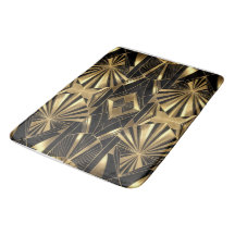 Neo Art Deco Black Gold Geometric Gatsby Bathroom