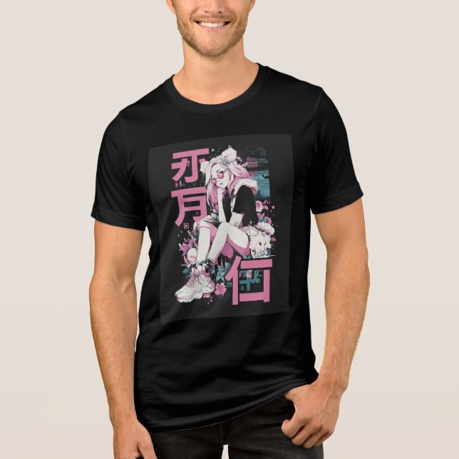 Neo-Bloom Streetwear T Shirt (Framsida)
