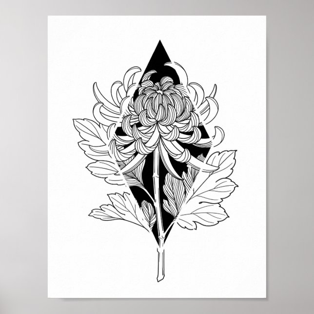 Neo Botanical Chrysanthemum Poster (Framsidan)