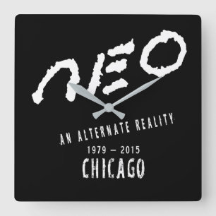 neo Chicago - Square Clock Fyrkantig Klocka