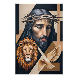 Neo-Cubist Elegance: En hyllning till Britto Fototryck