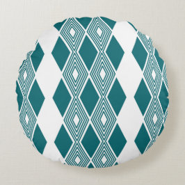 Neo-Deco Diamond Grid RundAccentkudde Rund Kudde