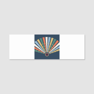 Neo Deco Fan grafisches Namnbricka