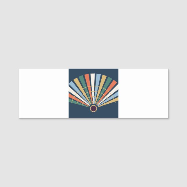 Neo Deco Fan grafisches Namnbricka (Framsida)