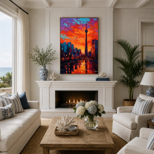Neo-Expressionist Toronto-horisont Vibrerande soln Poster (Skapare uppladdad)