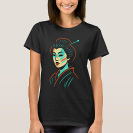 Neo Geisha Glow: Tradition Reimagined T Shirt