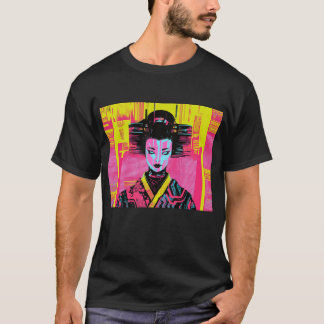Neo Geisha: Tradition meets electric rebellion T Shirt