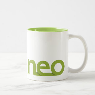 Neo grön logotypmugg Två-Tonad mugg