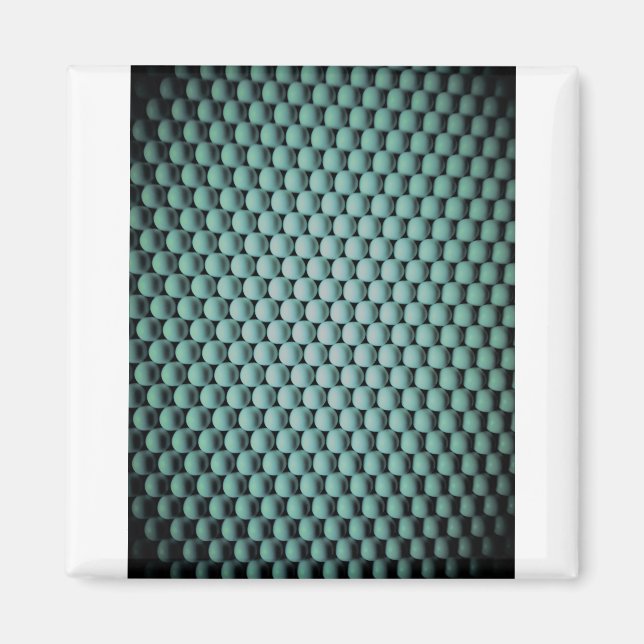 Neo gröna sfärer magnet (Framsidan)