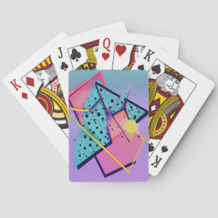 Neo-Memphis design Ken Gage Retrowave Fine Art Casinokort