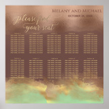 Neo mint cinnamon ro guld foil vattenfärg