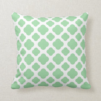 Neo Mint Quatrefoil Mönster Kudde