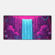 Neo-Nomad Pixel Nature skrivbordsunderlägg - Cyber