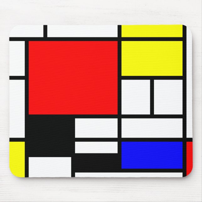 Neo-plasticism Mondrian stil Musmatta (Framsidan)