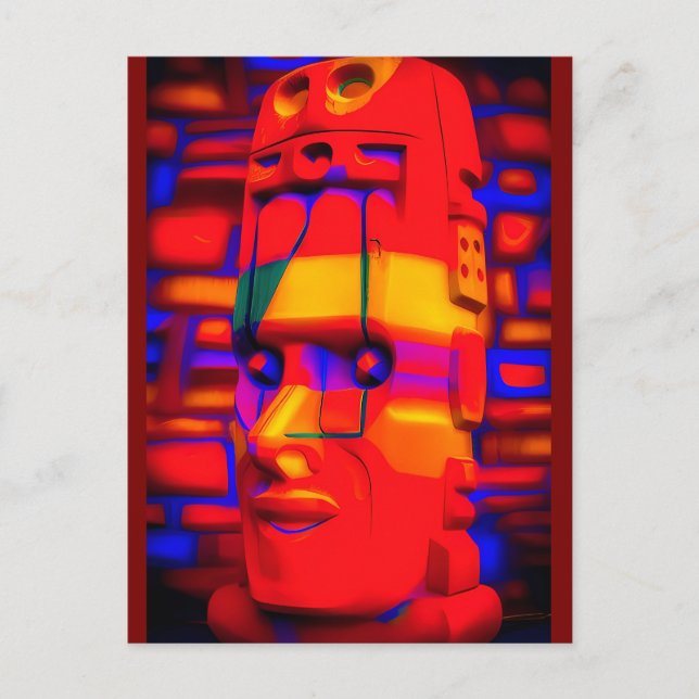 Neo-Polynesian Vykort (Framsida)