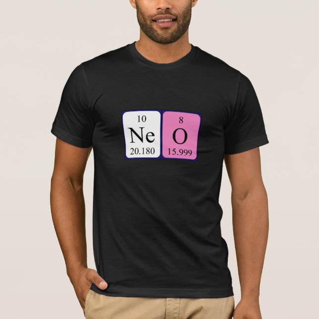 Neo regelbunden bord namn-skjorta t shirt (Framsida)