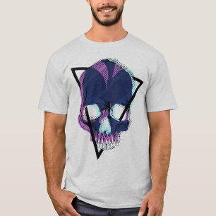 Neo Skull – Vaporwave Cyberpunk Dödskalle T Shirt