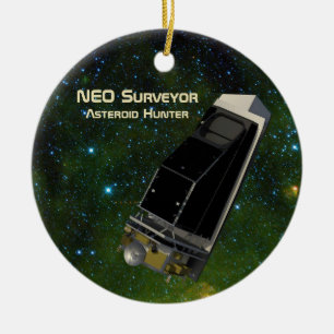NEO Surveyor Asteroid Hunter Julgransprydnad Keramik