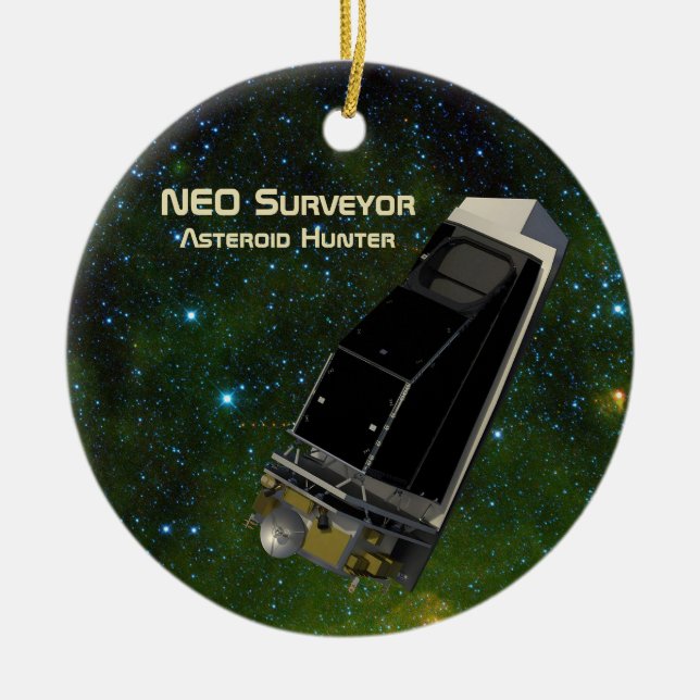 NEO Surveyor Asteroid Hunter Julgransprydnad Keramik (Framsidan)