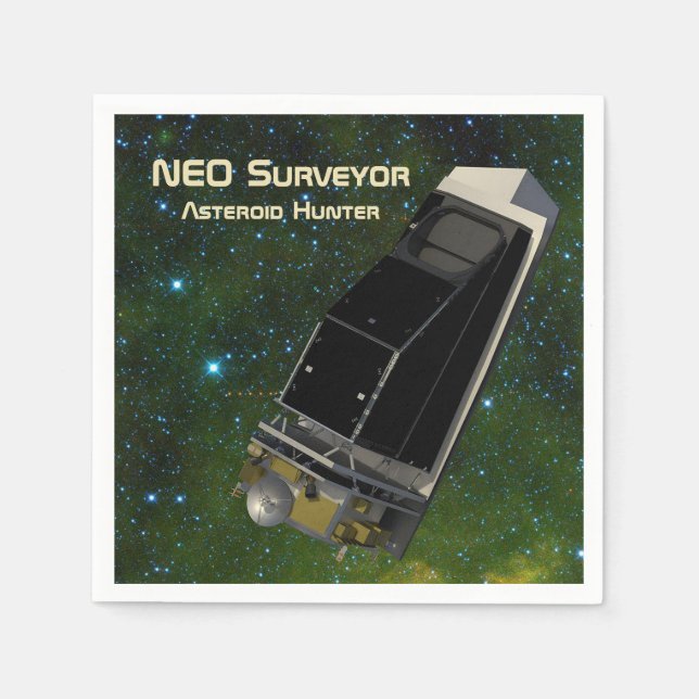 NEO Surveyor Asteroid Hunter Pappersservett (Framsidan)