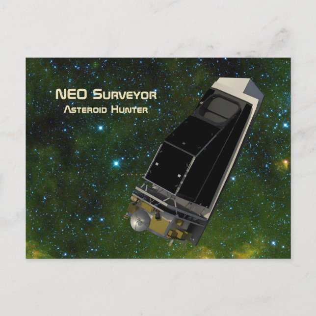 NEO Surveyor Asteroid Hunter Vykort (Framsida)