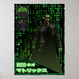 Neo the Matrix Japanska Poster
