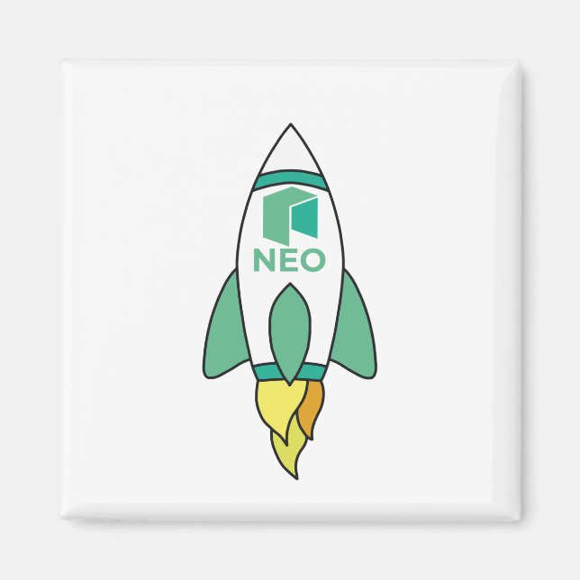 Neo till Måne raketen Magnet (Framsidan)