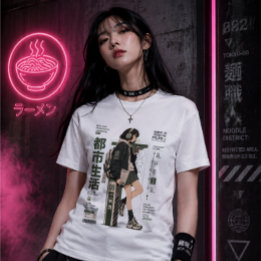 Neo Tokyo Filer 003 -Tokyo Transit Anime Techwear T Shirt