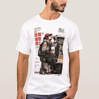 Neo Tokyo-filer 004 -Anime Cyberpunk Techwear T Shirt