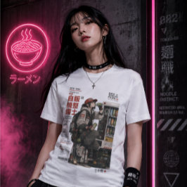 Neo Tokyo Filer 004 -Anime Cyberpunk Techwear T Shirt