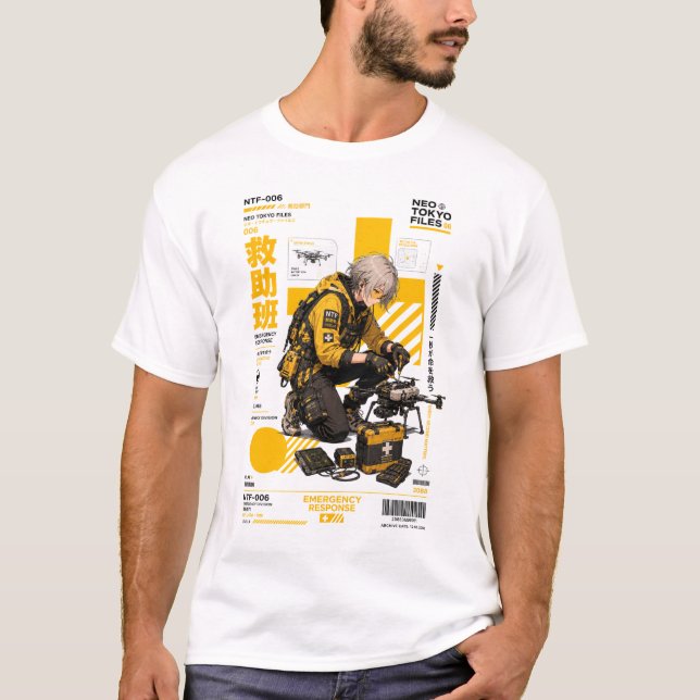 Neo Tokyo-filer 006 – Nödrespons T Shirt (Framsida)