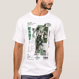 Neo Tokyo-filer 007 –Eco Cyberpunk Anime Techwear T Shirt