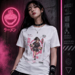 Neo Tokyo Filer 008 – Nudeldistrikt | Ramen Anim T Shirt