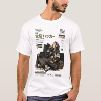 Neo Tokyo Files 005 -Cyberpunk Anime Techwear T Shirt