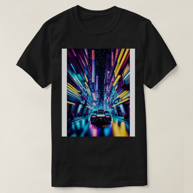 neo tokyo på natten t shirt (Design framsida)