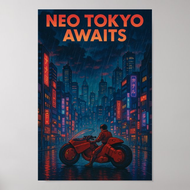 Neo-Tokyo Väntar Poster (Framsidan)