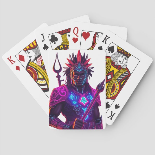 Neo-Tribal Royalty Poker-kort Casinokort (Baksidan)