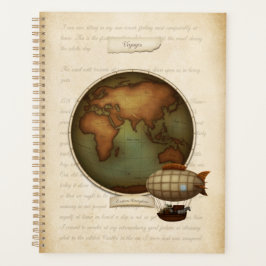 Neo-Victorian World Traveler Atlas Explorer-logg