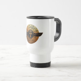 NeoAnkh 3D Golden Winged Ankh & Hieroglyphs Disk Resemugg