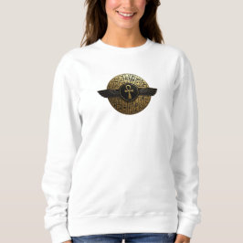 NeoAnkh 3D Guldvingad Ankh & Hieroglyfer Disk T Shirt