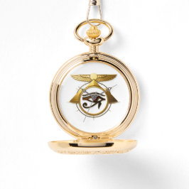 NeoAnkh Golden Eye of Horus & Winged Sun Disk Armbandsur