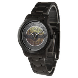 NeoAnkh Helig Bevingad Ankh & Hieroglyfer Skiva Armbandsur