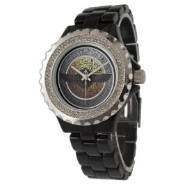 NeoAnkh Helig Bevingad Ankh & Hieroglyfskiva Armbandsur