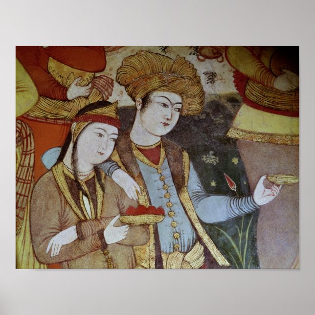 Neobles vid domstolen i Shah Abbas I Poster (Framsidan)