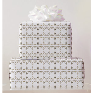 NeoClassiGuld Ornamental Lily Mönster Bröllop Presentpapper