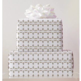 NeoClassiGuld Ornamental Lily Mönster Bröllop Presentpapper