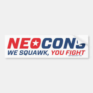 Neocon Chickenhawk logotyp Bildekal