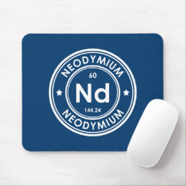 Neodymium Inslag Blue Mouse Pad Musmatta