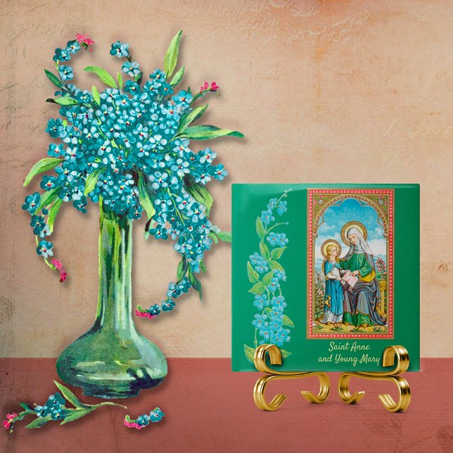 NeoGothic St. Anne och Young Mary (SAU 29) Kakelplatta (Skapare uppladdad)