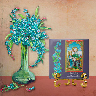 NeoGothic St. Anne och Young Mary (SAU 29) Kakelplatta